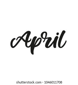 APRIL MONTH | HAND LETTERING