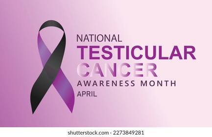 April is national Testicular cancer awareness month. Template for background, banner, card, poster