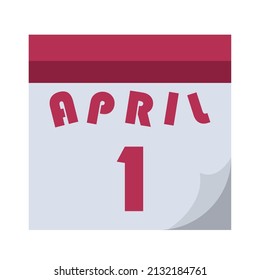 uno de abril en fecha calendario