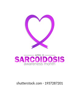 April is Sarcoidosis awareness month,Vector Illustration.