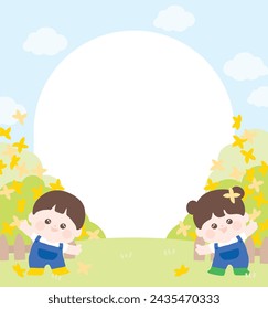 april spring children flower wreath