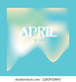 Diseño de afiches tipográficos de abril gradiente trending design moderno
