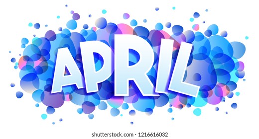 April word vector banner