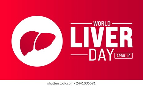 April is World Liver Day background template. Holiday concept. use to background, banner, placard, card, and poster design template with text inscription and standard color. vector illustration.