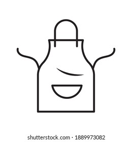 aprom kitchen utensil line style icon vector illustration design