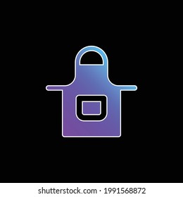 Apron blue gradient vector icon