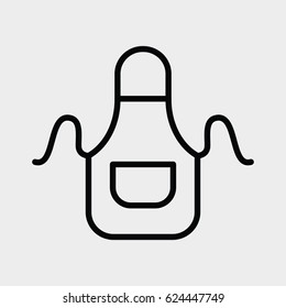 apron. contour icon