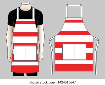 Apron Design Vector (Graphic Line)
: Top View