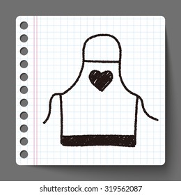 Apron doodle drawing