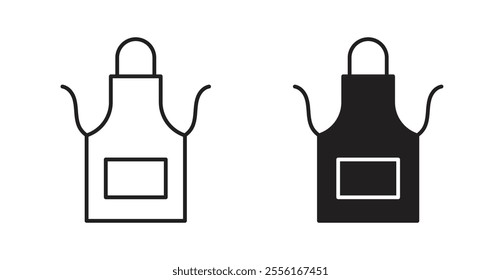 Apron Filled flat icons set for apps and web ui designs.