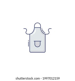 apron Flat Icon Isolated On White Background