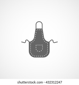 Apron Flat Icon On White Background