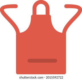Apron Flat Vector Icon Design

