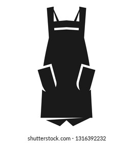 Apron front view icon. Simple illustration of apron front view vector icon for web design isolated on white background