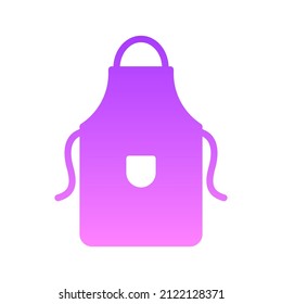 Diseño de iconos de gradiente de glifo de Apron