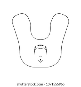 apron of a hairdresser icon. Element of Barber for mobile concept and web apps icon. Outline, thin line icon for website design and development, app development