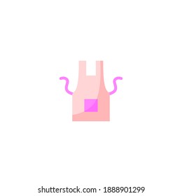 Apron icon. Bakery icon. Simple, flat, color.