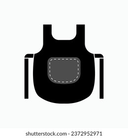 Apron Icon. Cook, Chef Uniform. Bartender Symbol. Applied for Design, Presentation, Website or Apps Elements - Vector.