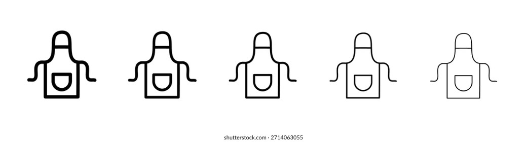Ícone de avental design, logo, app, UI. Ilustração vetorial, EPS