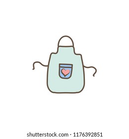 Apron icon. Element of mother day icon for mobile concept and web apps. Colored Apron icon can be used for web and mobile