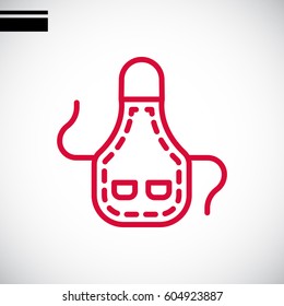 Apron icon flat.