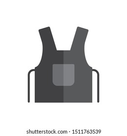 Apron icon. flat simple pictogram. vector illustration