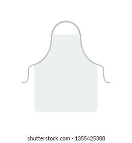 apron icon in flat style isolated vector illustration on white transparent background
