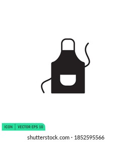 apron icon illustration simple design element vector logo template