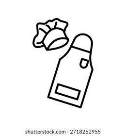 Ícone de apron ilustração vetor modelo de design