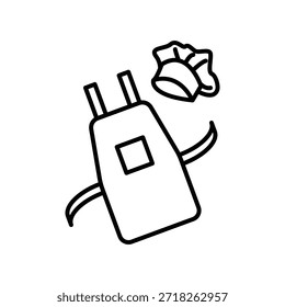 Ícone de apron ilustração vetor modelo de design