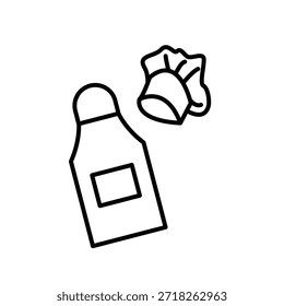 Ícone de apron ilustração vetor modelo de design