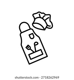 Ícone de apron ilustração vetor modelo de design