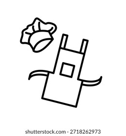 Ícone de apron ilustração vetor modelo de design