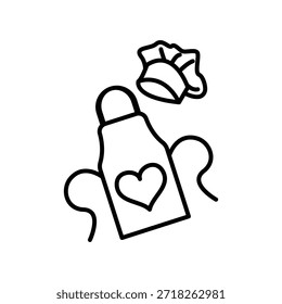 Ícone de apron ilustração vetor modelo de design