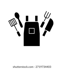 Ícone de apron ilustração vetor modelo de design