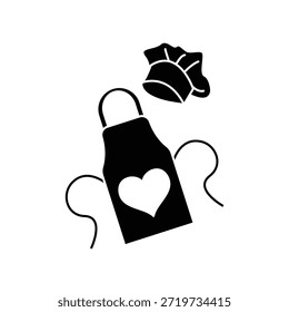 Ícone de apron ilustração vetor modelo de design