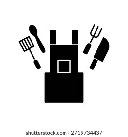 Plantilla de diseño de Vector de ilustración de icono de delantal