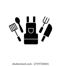 Ícone de apron ilustração vetor modelo de design