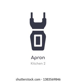 apron icon. isolated apron icon vector illustration from kitchen 2 collection. editable sing symbol can be use for web site and mobile app