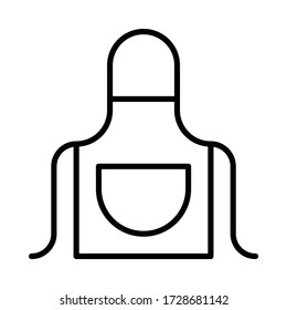 apron icon kitchen restaurant vector