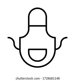 apron icon kitchen restaurant vector