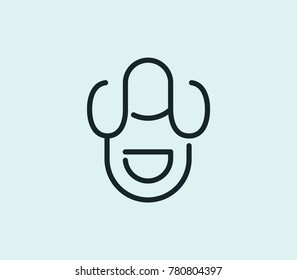 Apron icon line isolated on clean background. Chef uniform concept drawing icon line in modern style. Vector illustration for your web site mobile logo app UI design.