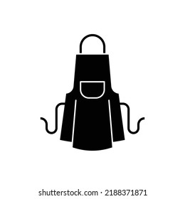 Apron icon line symbol. Kitchen apron protective garment flat vector icon. vector illustration