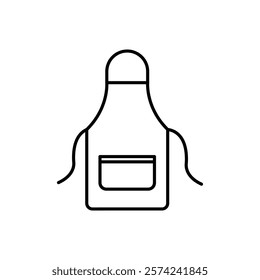 Apron icon linear logo isolated