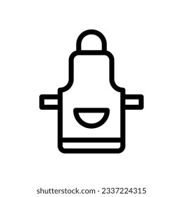 apron icon or logo vector isolated sign symbol suitable for display, website, logo and designer. High quality black style vector icon