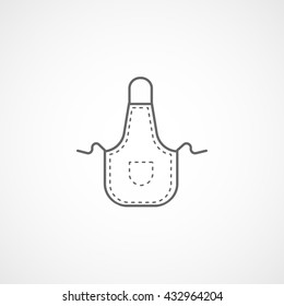 Apron Icon On White Background