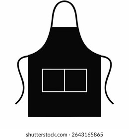 Apron Icon with Pockets for Culinary or Craft Use