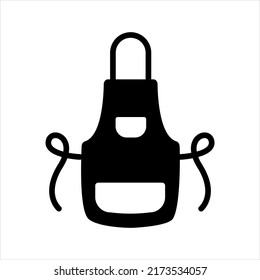 Apron icon. Premium quality uniform element in monochrome style. Vector illustration icon kitchen apron on white background