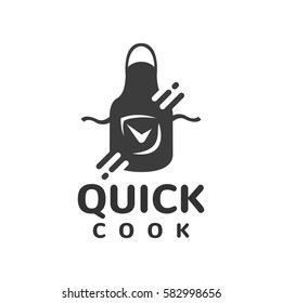 Apron Icon. Quick Cooking Logo