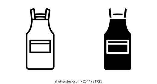 Apron icon set. Kitchen apron sign. for mobile concept and web design. vector illustration on white background
